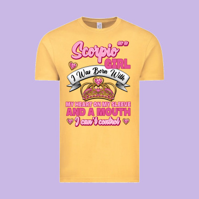 As A Scorpio Girl Zodiac Girls Vintage Tee Designed By Jasminsmagicworld