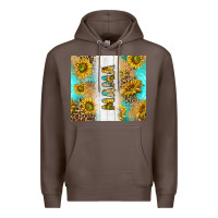 Coffee western mother's day mama with turquoise and sunflowers and leopard tu Premium Hoodie - TumblerDesignByShophia