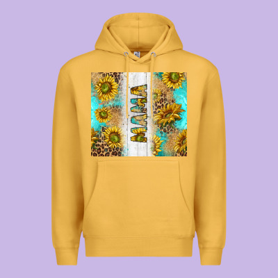 Western Mother's Day Mama With Turquoise And Sunflowers And Leopard Tu Premium Hoodie Designed By Tumblerdesignbyshophia