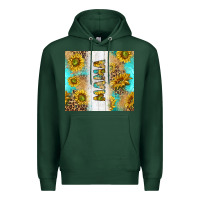 Sports Green western mother's day mama with turquoise and sunflowers and leopard tu Premium Hoodie - TumblerDesignByShophia