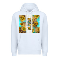 White western mother's day mama with turquoise and sunflowers and leopard tu Premium Hoodie - TumblerDesignByShophia