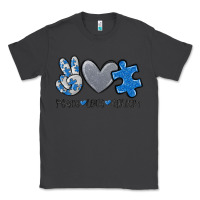 Smoke peace love autism Classic Tee - MaliasSmallBusiness