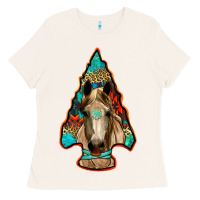 Bone arrowhead horse Ladies Tee - RanaPortraitStore