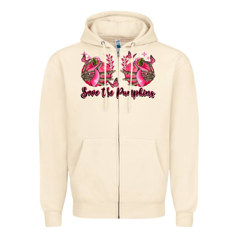 Save The Pumpkins Zipper Hoodie by LillyAllenDesigns | Teevron