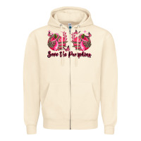 Sandshell save the pumpkins Zipper Hoodie - LillyAllenDesigns