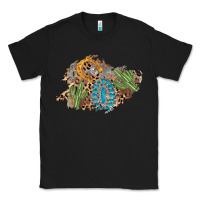 Black horseshoe leopard gemstone cactus patch Classic Tee - AdoDesignShop
