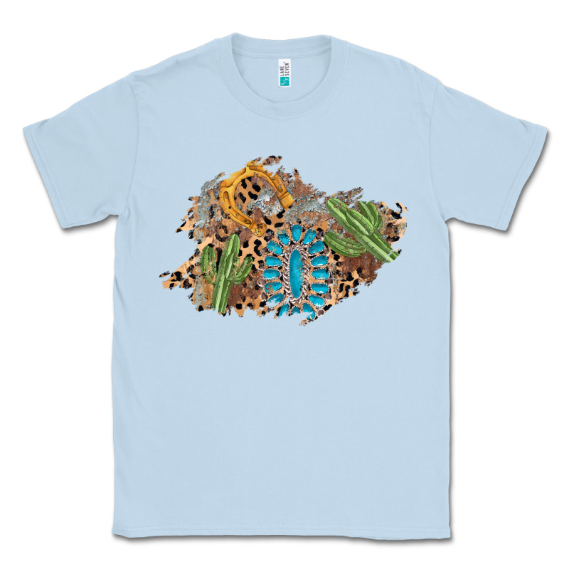 Horseshoe Leopard Gemstone Cactus Patch Classic Tee by AdoDesignShop | Teevron