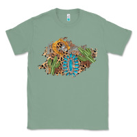 Sage horseshoe leopard gemstone cactus patch Classic Tee - AdoDesignShop