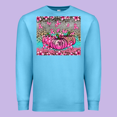 Cancer Pumpkins Premium Sweatshirt Designed By Nancycooperartshop