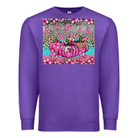 Purple cancer pumpkins Premium Sweatshirt - NancyCooperArtShop