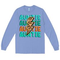 Colony Blue auntıe with lightning bolt Long Sleeve Tee - MaliasSmallBusiness