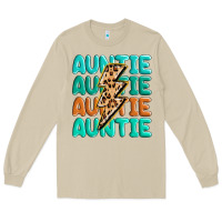 Mushroom auntıe with lightning bolt Long Sleeve Tee - MaliasSmallBusiness