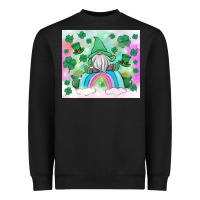 Black st patrick's gnome Heavyweight Sweatshirt - MaliasSmallBusiness