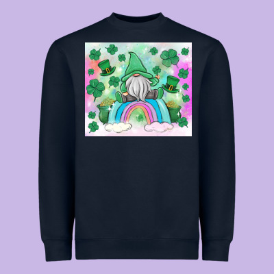 St Patrick's Gnome Heavyweight Sweatshirt Designed By Maliassmallbusiness