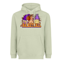 Matcha Basketball gnomes Heavyweight Hoodie - NancyCooperArtShop