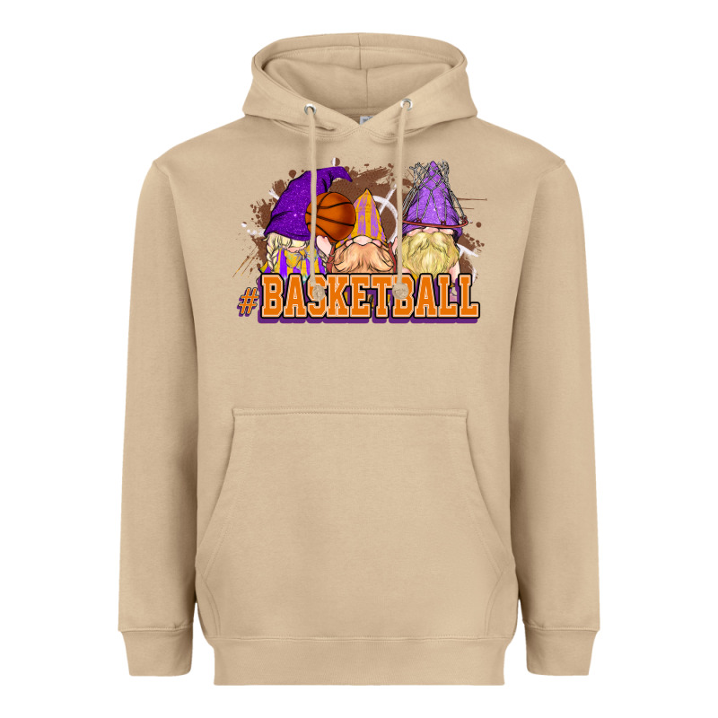 Basketball Gnomes Heavyweight Hoodie by NancyCooperArtShop | Teevron