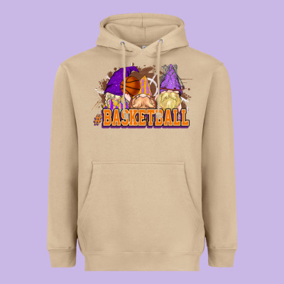 Basketball Gnomes Heavyweight Hoodie Designed By Nancycooperartshop