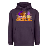 Plum Basketball gnomes Heavyweight Hoodie - NancyCooperArtShop