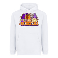 White Basketball gnomes Heavyweight Hoodie - NancyCooperArtShop
