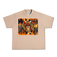 Burro Firefighter Skull Urban Heavy Tee - LillyAllenDesigns