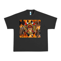 Pigment Black Firefighter Skull Urban Heavy Tee - LillyAllenDesigns
