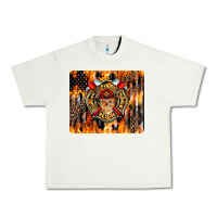 Pistachio Firefighter Skull Urban Heavy Tee - LillyAllenDesigns