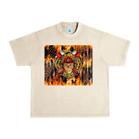 Sandshell Firefighter Skull Urban Heavy Tee - LillyAllenDesigns