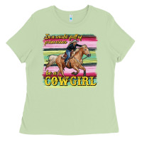 Matcha in a world full of princesses be a cowgirl Ladies Tee - RanaPortraitStore