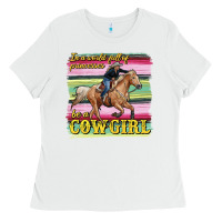 White in a world full of princesses be a cowgirl Ladies Tee - RanaPortraitStore