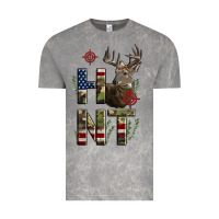 Cloud Rock Deer Hunting Usa Flag Vintage Tee - LillyAllenDesigns