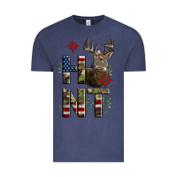 Vintage Denim Deer Hunting Usa Flag Vintage Tee - LillyAllenDesigns