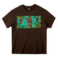 Chocolate Brown koala license plate Heavy Core Tee - BarkalooDesign