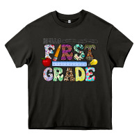 Asphalt hellofirstgrade Heavy Core Tee - CowhideDigitalArt