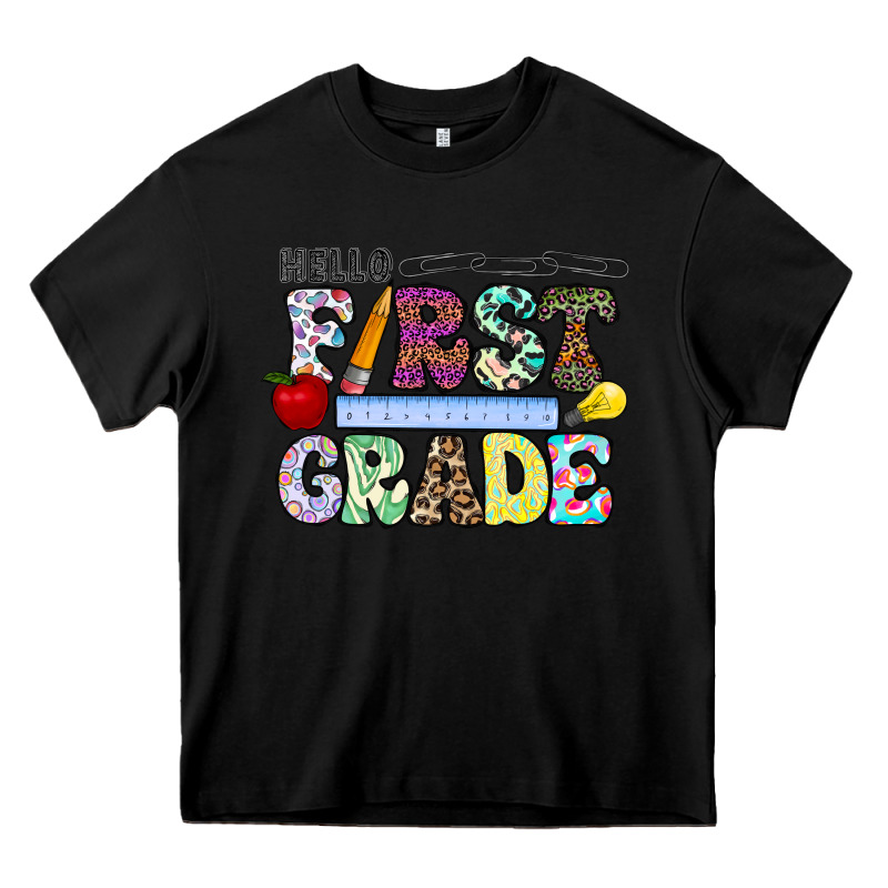 Hellofirstgrade Heavy Core Tee by CowhideDigitalArt | Teevron