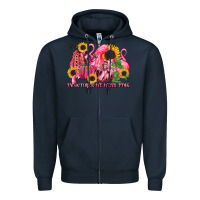 Navy in october we wear pink Zipper Hoodie - LillyAllenDesigns