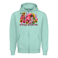 Seafoam in october we wear pink Zipper Hoodie - LillyAllenDesigns