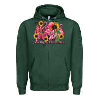 Sports Green in october we wear pink Zipper Hoodie - LillyAllenDesigns