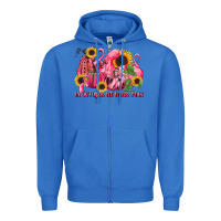 True Royal in october we wear pink Zipper Hoodie - LillyAllenDesigns