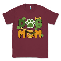 Burgundy st. patricks day dog mom Classic Tee - MaliasSmallBusiness