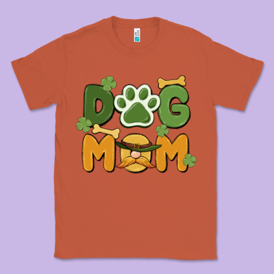 St. Patricks Day Dog Mom Classic Tee Designed By Maliassmallbusiness