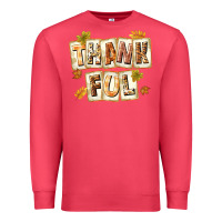 Cardinal Thankful with Plate Premium Sweatshirt - texasbilliewilder