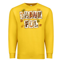 Lemon Thankful with Plate Premium Sweatshirt - texasbilliewilder