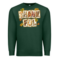 Sports Green Thankful with Plate Premium Sweatshirt - texasbilliewilder