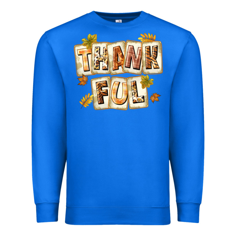 Thankful With Plate Premium Sweatshirt by texasbilliewilder | Teevron
