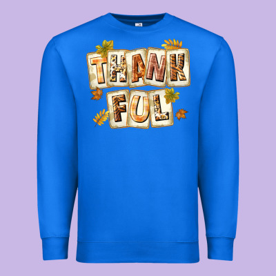 Thankful With Plate Premium Sweatshirt Designed By Texasbilliewilder