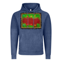 Vintage Denim christmas lights background Vintage Hoodie - AdoDesignShop