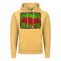 Vintage Mustard christmas lights background Vintage Hoodie - AdoDesignShop