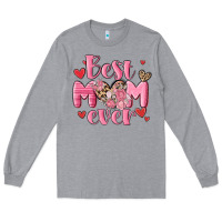 Heather Grey best mom ever Long Sleeve Tee - MaliasSmallBusiness