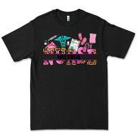Black nurse custom name Premium Tee - AdoDesignShop