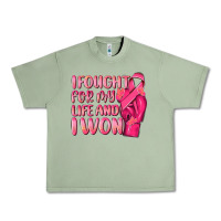 Oil Green i fought for my life and i won Urban Heavy Tee - NancyCooperArtShop